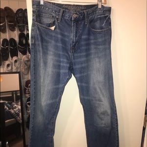 American eagle men relax straight jeans 34/34